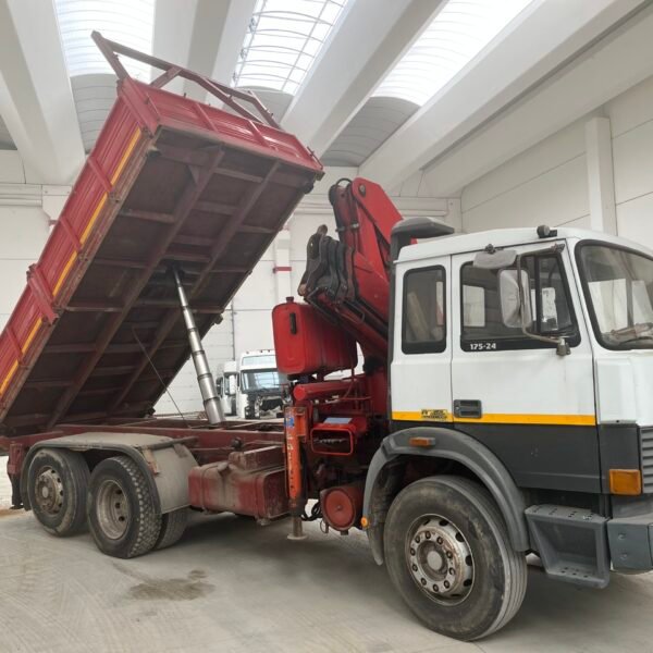 Fiat 175.24 ribaltabile e gru Fassi