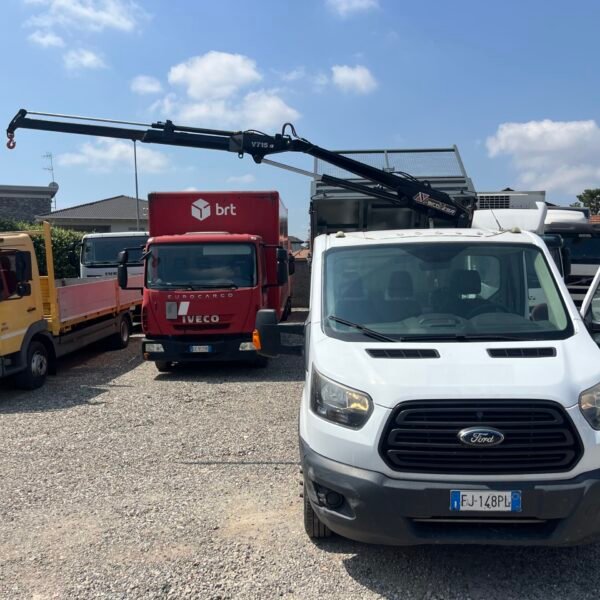 Ford Transit 35 ql - ribaltabile trilaterale e gru